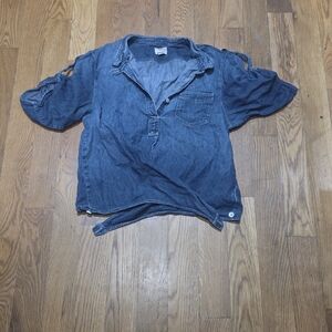 Levi's Denim Short Sleeve Shirt | Size L